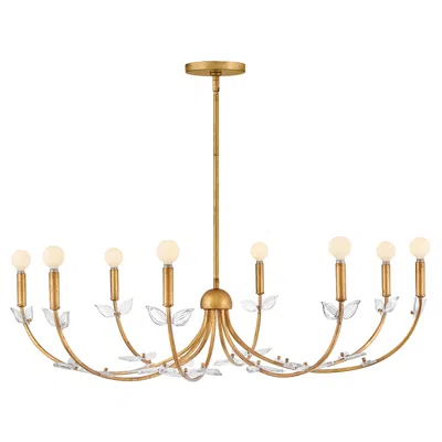 Hinkley Interior Aliso Large Chandelier 42" Distressed Brass