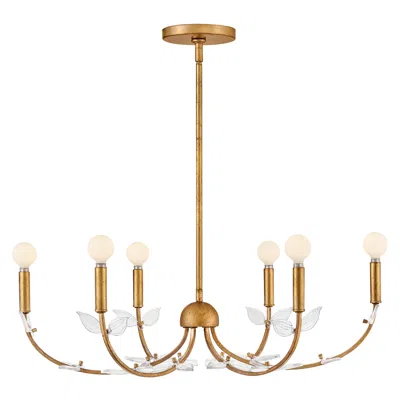 Hinkley Interior Aliso Medium Chandelier 30" Distressed Brass