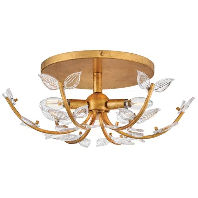 Hinkley Interior Aliso Medium Semi Flush Mount 20" Distressed Brass