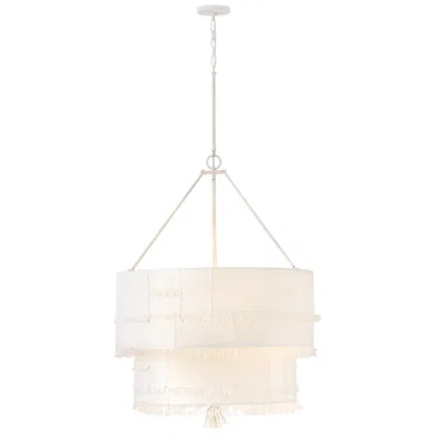Hinkley Interior Baya Medium Drum Chandelier 30" Textured Plaster