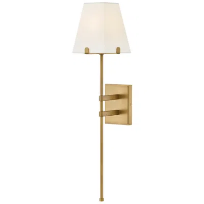 Hinkley Interior Benton Large Single Light Sconce 6.75" Lacquered Bras In Gold