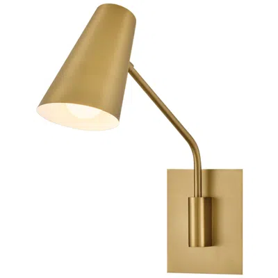 Hinkley Interior Bray Medium Swing Arm Single Sconce 5.5" Lacquered Br