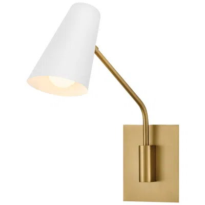Hinkley Interior Bray Medium Swing Arm Single Sconce 5.5" Lacquered Brass