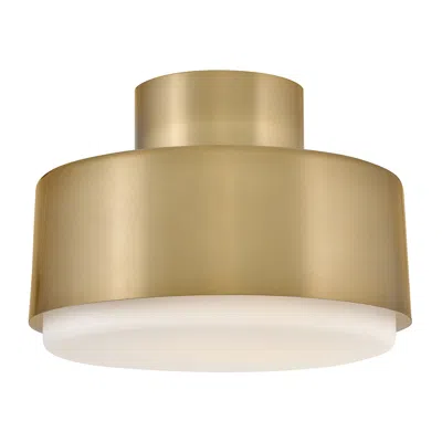 Hinkley Interior Cedric Small Semi-flush Mount 13" Lacquered Brass