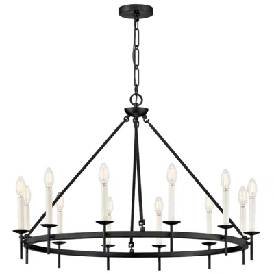 Hinkley Interior Copley Large Ring Chandelier 36" Black