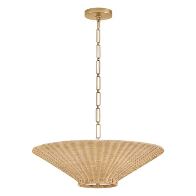 Hinkley Interior Delia Small Convertible Chandelier 23.5" Heritage Brass