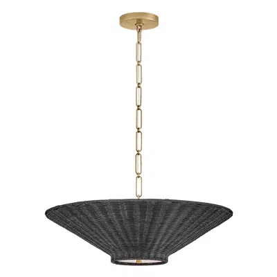 Hinkley Interior Delia Small Convertible Chandelier 23.5" Lacquered Brass