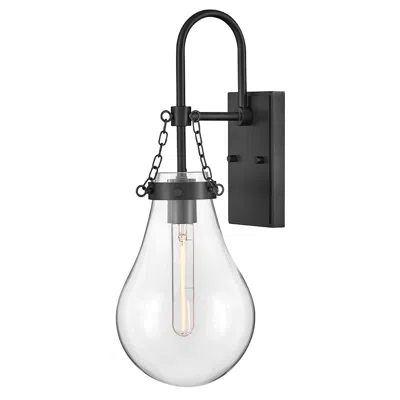 Hinkley Interior Eloise Large Single Light Sconce 20" Black