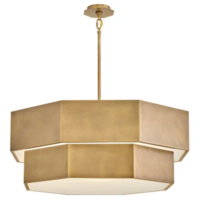 Hinkley Interior Facet Medium Convertible Chandelier 38" Heritage Bras
