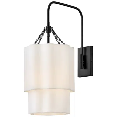 Hinkley Interior Gwen Large Single Light Sconce 11.5" Black
