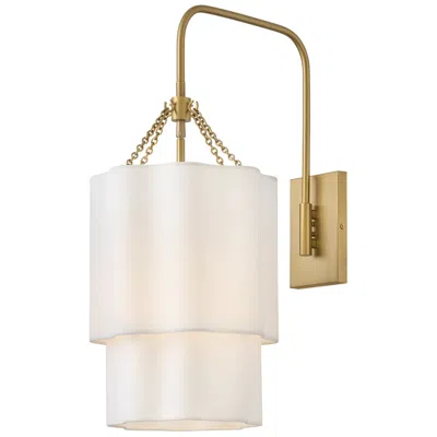 Hinkley Interior Gwen Large Single Light Sconce 11.5" Lacquered Brass