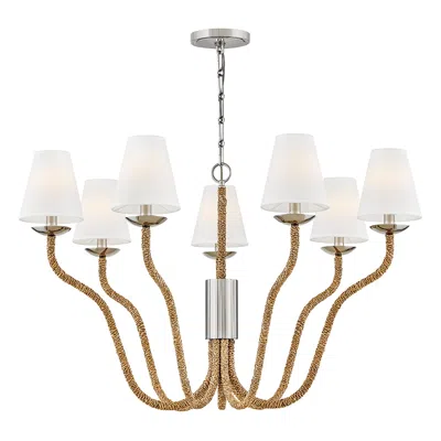 Hinkley Interior Harwich Large Chandelier 40" Polished Nickel