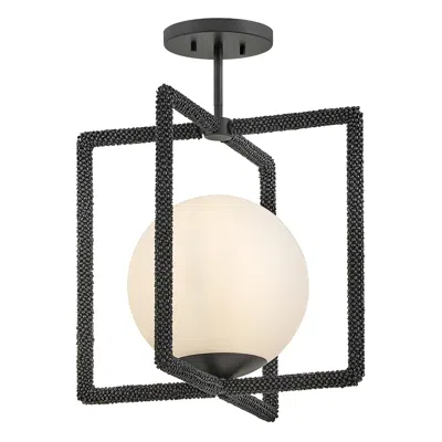 Hinkley Interior Keona Convertible Semi Flush 16.25" Painted Black Oxide