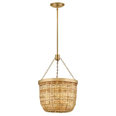 Hinkley Interior Sanibel Large Convertible Pendant 16" Lacquered Brass