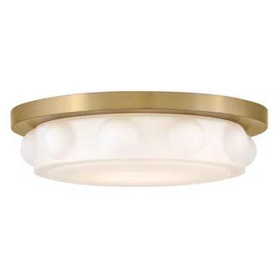 Hinkley Interior Zoey Medium Led Flush Mount 14" Lacquered Brass