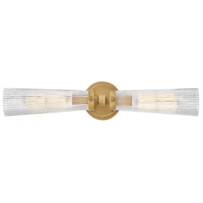 Hinkley Jude 24"w Heritage Brass 2-light Vanity Bath Light