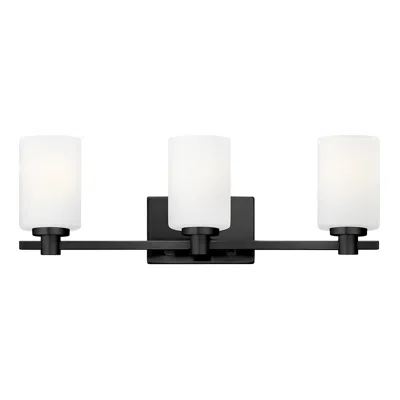 Hinkley Karlie 22 1/2" Wide Black 3-light Vanity Bath Light