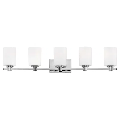 Hinkley Karlie 35 1/2" Wide Chrome 5-light Bath Light