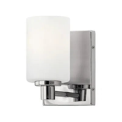 Hinkley Karlie 8 1/4" High Chrome Cylinder Wall Sconce