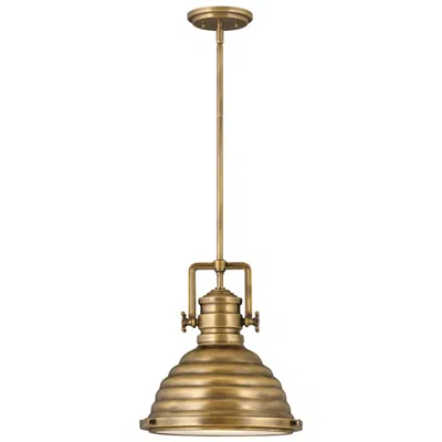 Hinkley Keating 14 1/4" Wide Heritage Brass Pendant Light