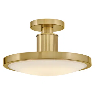 Hinkley Kieran 14 1/4"w Lacquered Brass Led Ceiling Light