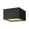 Hinkley Kube 6"w Satin Black Rectangular Led Outdoor Ceiling Light