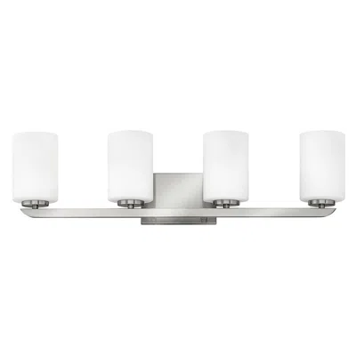Hinkley Kyra 30" Wide Brushed Nickel 4-light Bath Light