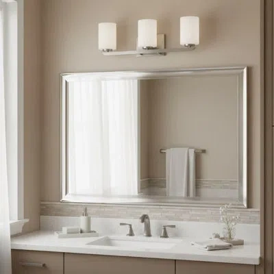 Hinkley Kyra Three-light Bath Vanity In Brushed Nickel
