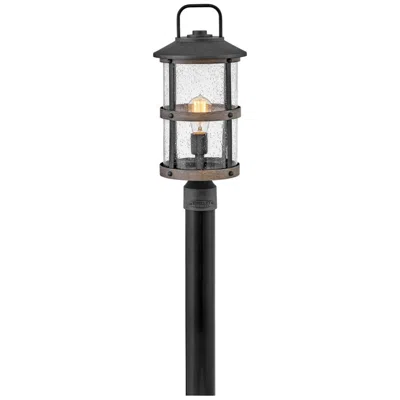 Hinkley Lakehouse 18 3/4" High Aged Zinc 5 Watts Outdoor Post Light