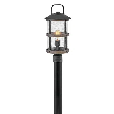 Hinkley Lakehouse Aged Zinc/driftwood Gray 1-light 18.75" H Hardwired Lantern Head In Aged Zinc,driftwood Gray