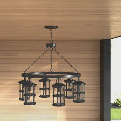 Hinkley Lakehouse Black 6 -bulb 32" H Outdoor Chandelier