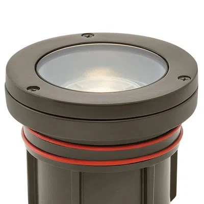 Hinkley Landscape 120v Flat Top Well Light In Brown