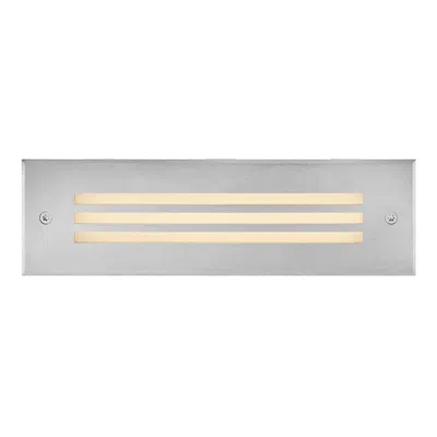 Hinkley Landscape Dash 12v Led Louvered Brick 10" Stainless Steel