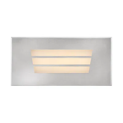 Hinkley Landscape Dash 12v Led Louvered Brick Light 6.25" Stainless Steel