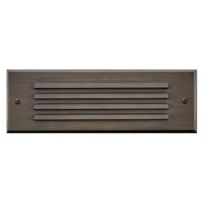 Hinkley Landscape Louvered Brick Led Flush Step Light 12v 9" Matte Bro
