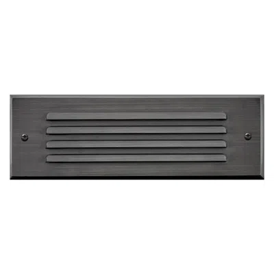 Hinkley Landscape Louvered Brick Led Flush Step Light 12v 9" Satin Bla