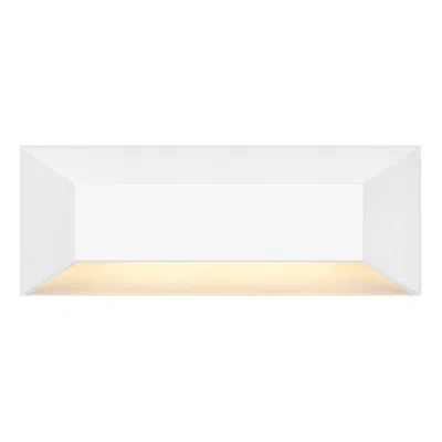 Hinkley Landscape Nuvi 12v Large Rectangular Deck Sconce 8" Matte Whit