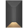 Hinkley Landscape Nuvi 12v Small Rectangular Deck Sconce 2" Black