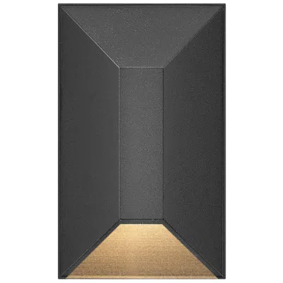 Hinkley Landscape Nuvi 12v Small Rectangular Deck Sconce 2" Black