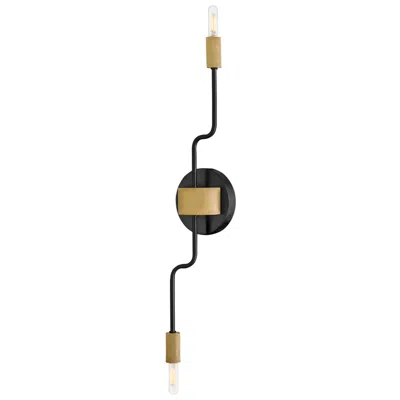Hinkley Lark Austen Interior Medium Two Light Sconce 24" Black