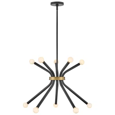 Hinkley Lark Axton Chandelier Medium Single Tier Chandelier Black