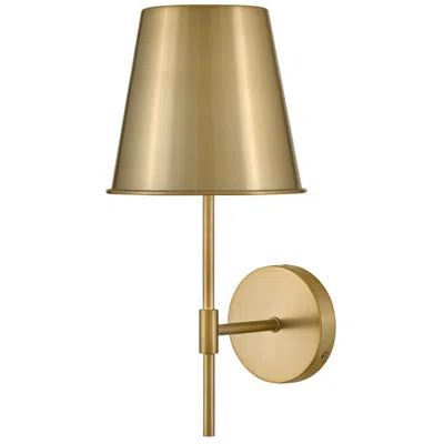 Hinkley Lark Blake Interior Medium Single Light Sconce 17" Lacquered Brass