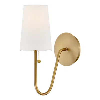 Hinkley Lark Bliss Medium Single Light Sconce 15" Lacquered Brass
