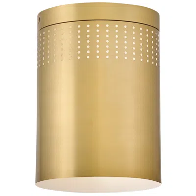Hinkley Lark Casey 7 1/2"w Lacquered Brass Cylinder Ceiling Light