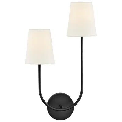 Hinkley Lark Cora Interior Large Two Light Sconce 22" Black