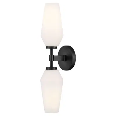 Hinkley Lark Gio Large Two Light Sconce 21" Black