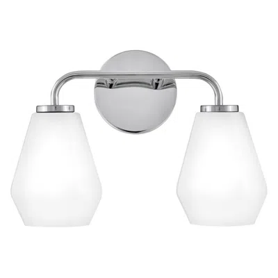 Hinkley Lark Gio Small Two Light Vanity 14.75" Chrome