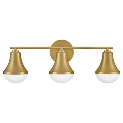 Hinkley Lark Haddie 24" Wide 3-light Lacquered Brass Bath Fixture