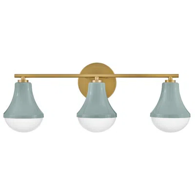 Hinkley Lark Haddie Bath Medium Three Light Vanity 24" Seafoam