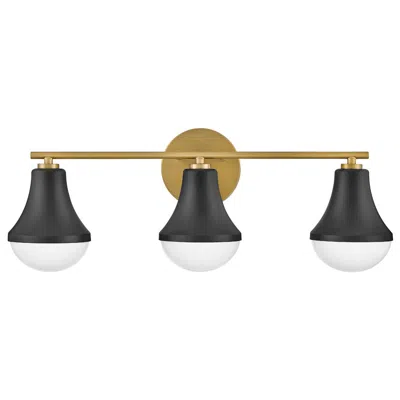 Hinkley Lark Haddie Medium Three Light Vanity 24" Black